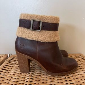 Timberland Glancy Faux Sherpa Booties